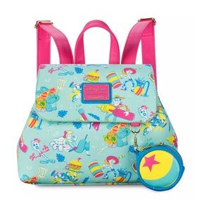 Disney Parks LOUNGEFLY TOY STORY Summer Splash Mini Backpack
